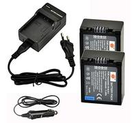 DSTE 2-Pieza Repuesto Batería y DC67E Viaje Cargador Compatible para Pancomoonic DMW-BLB13 Lumix DMC-G1 DMC-G2 DMC-G10 DMC-GF1 DMC-GH1 como Pancomoonic DMW-BLB13E DMW-BLB13GK