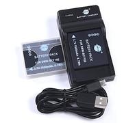 DSTE (2 unidades) batería de iones de litio y cargador micro USB compatible con Panasonic DMW-BCF10E, DMC-FH3, DMC-FT4, DMC-FX68, DMC-FX550, DMC-TS3, DMC-FH20, DMC-FX60, CGA-S106B