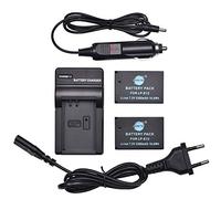 DSTE 2pcs Batería + Viaje Cargador Compatible con Canon LP-E12 EOS M M2 100D M100 M200(M200 Specs Rebel) SL1 Kiss X7