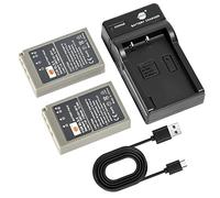 DSTE 2pcs BLS-5 BLS5 Batería y Cargador para Olympus E-400 E-410 E-420 E-450 E-600 E-620 E-P1 E-P2 E-P3