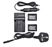 DSTE? 2pcs BP-727F (Fully Decoded) Replacement Li-ion Battery + Charger DC131U for Canon BP-727, BP727, CG-700, VIXIA HF R32, HF R40, HF R42, HF R50, HF R52, HF R300, HF R400, HF R500, HF M50, HF M52, HF M500, HF R30, Cameras
