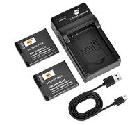 DSTE 2PCS DMW-BCL7E DMW-BCL7 Batería y Cargador para Panasonic Lumix DMC-F5, DMC-FH10, DMC-FS50, DMC-SZ3, DMC-SZ9, DMC-XS1, DMC-XS3