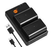 DSTE 2PCS DMW-BLF19E Batería & Cargador Compatible para Panasonic DMC-GH3, DMC-GH4, DC-GH5