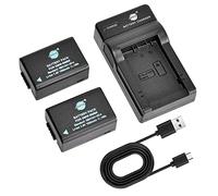 DSTE 2PCS DMW-BMB9 DMW-BMB9E batería y Cargador Compatible con Panasonic Lumix DMC-FZ40, DMC-FZ45, DMC-FZ60, DMC-FZ62, DMC-FZ70, DMC-FZ72, DMC-FZ100