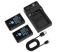 DSTE 2PCS EN-EL20 ENEL20 Batería y Cargador para Coolpix A, 1 J1, 1 J2, 1 J3, 1 AW1, 1 S1, 1 V3