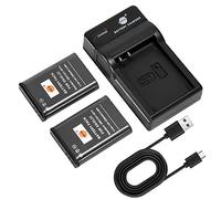 DSTE 2PCS EN-EL23 ENEL23 Batería y Cargador Compatible con Coolpix P600, S810c, P900S