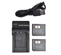 DSTE 2pcs KLIC-7001 Batería y Cargador para Kodak M1063 M1073 is M320 M340 M341 M753 M763 M853