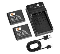 DSTE 2pcs KLIC-7004 KLIC 7004 Batería y Cargador para Kodak EasyShare M1033, M1093, M2008