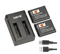DSTE 2PCS LB-015 (750 mAh/3.7 V) Baterías y Cargador USB Compatible con cámara Digital Kodak PIXPRO WPZ2
