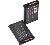 DSTE 2pcs LI-60B LI60B Li-Ion Batería Compatibles con Olympus FE-370, Optio L50, M60, S1,V20, W60, W80