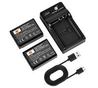 DSTE 2PCS LP-E10 baterías y Cargador para cámara Canon EOS 1100D 1200D X50 X70 Rebel T3 Rebel T5