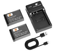 DSTE 2PCS LP-E17 Baterías y Cargador para Canon EOS 750D, 760D, 8000D, Kiss X8i, Rebel T6i, Rebel T6s