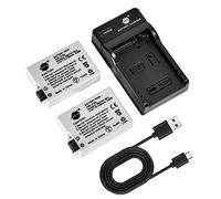 DSTE 2PCS LP-E8 LPE8 batería y Cargador para Canon EOS 550D, 600D, Rebel T2i, Rebel T3i