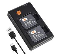 DSTE 2PCS NB-11L NB11LH (1400mAh/3.7V) Batería & Cargador Compatible para Canon PowerShot A2300,A2400,A2500,A2600,A3400,A3500,A4000 IS