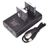 DSTE 2pcs NB-6L Batería y Cargador Compatible con Canon Powershot SX510 HS, SX280 HS, SX500 IS, SX700
