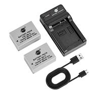 DSTE 2PCS NB-7L NB-7LH Batería para cámara y Cargador Compatible con Canon PowerShot PowerShot G10, G11, G12, SX30 IS