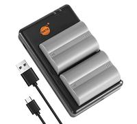 DSTE 2PCS NP-150 Batería & Cargador Compatible para FinePix S5 Pro, FinePix IS Pro
