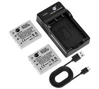 DSTE 2PCS NP-40 Batería y Cargador Compatible con Fuji FinePix F460, F470, F480, F610, F650, F402, F403, F420 y F455