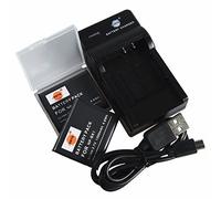 DSTE 2PCS NP-BK1 Batería y Cargador para cámara Sony DSC-S750, DSC-S780, DSC-S850, DSC-S950, DSC-S980, DSC-W180, DSC-W190, DSC-W370