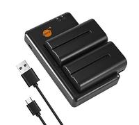 DSTE 2PCS NP-F550 Batería & Cargador Compatible para Sony CCD-TR12 CCD-TR18 CCD-TR1E CCD-TR2 CCD-TR200 CCD-TR205 CCD-TR215