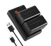DSTE 2PCS NP-F730 NP-F750 (5000mAh/7.4V) Batería Cargador Compatible para Sony DCR-TRV820,DCR-TRV9,CCD-TRV82,DCR-TRV900,CCD-TR3000,CCD-TRV85,DCR-VX200,CCD-TR3300