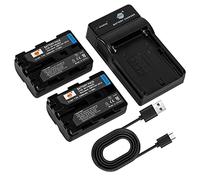 DSTE 2pcs NP-FM500H batería y Cargador para Sony a700, Alpha a58, DSLR-A100, DSLR-A100K, DSLR-A200, DSLR-A200K, DSLR-A200W, DSLR-A200WB, DSLR-A300