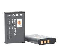 DSTE 2X Li-60B Li-Ion Batería Compatible para Olympus FE-370,Pentax D-LI78,Optio L50,M50,M60,S1,V20,W60,W80,EN-EL11,Coolpix S550,S560,Ricoh DB-80,R50, Sanyo DB-L70,Xacti VPC-E10 Cámara