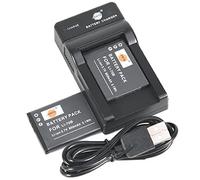DSTE 2X LI-70B Li-Ion Batería Traje y Cargador Micro USB Compatible con Olympus LI70B D-700 D-705 D-710 D-715 D-745 FE-5040 VG-110 VG-120 VG-130 VG-160 X-940 X-990