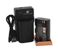 DSTE 2X LP-E6N Li-Ion Batería Traje y Cargador Micro USB Compatible con Canon LP-E6, LP-E6NH, EOS 5C, EOS R, EOS R5, EOS R6, XC10, XC15 Caméra Comme LP-E6