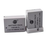 DSTE® 2X NB-7L Li-Ion Batería para Canon PowerShot G10, G11, G12, SX30 IS