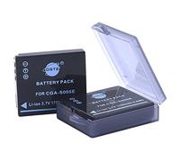 DSTE® 2x S005E Li-ion Batería para Panasonic CGA-S005E, CGA-S005, CGA-S005A, CGA-S005A/1B, DMW-BCC12 and Panasonic Lumix DMC-FX8, DMC-FX9, DMC-FX10, DMC-FX12, DMC-FX50, DMC-FX100, DMC-FX150, DMC-FX180, DMC-LX1, DMC-LX2, DMC-LX3, DMC-FS1, DMC-FS2, DMC-FX01, DMC-FX07, DMC-FX1, DMC-FX3, DMC-FX7