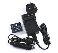 DSTE 3.7V 1800mAh DMW-BCF10 Batería recargable de iones de litio + cargador compatible con Panasonic DMW-BCF10E, DMW-BCF10PP, Lumix CGA-S/106B, DMC-F2, DMC-F3, DMC-FH1, DMC-FH20
