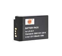 DSTE - Batería de iones de litio codificada completa LP-E17 de 7,2 V 1100 mAh compatible con Canon EOS-X8I, 750D, 760D, 800D, 77D, EOS M3, EOS M5/M6, EOS 200D, EOS RP, EOS 200DII, EOS-REBEL-SL3, EOS