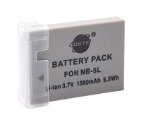 DSTE - Batería de repuesto compatible con NB-5L y Canon PowerShot S100, S110, SD700 is, SD870 is, SD880 is, SD890 is, SD900 is, SD950 is, SD970 is, SX230 HS
