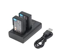 DSTE - Batería de repuesto EN-EL9 ENEL9 EN-EL9A + cargador USB dual con pantalla LCD compatible con cámara digital Nikon D40 D40x D60 D3000 D5000