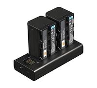 DSTE - Batería de repuesto NP-F750 y cargador USB doble con pantalla LCD compatible con cámaras NP-F730, NP-F770, CCD-SC5, CCD-TRV80PK, DCR-TRV820, CCD-SC55, CCD-SC65, CCD-TRV815 y DCR-TRV9