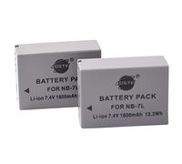 DSTE - Batería de Repuesto para cámaras Digitales NB-7L y PowerShot G10, G11, G12, SX30 is (2 Unidades)