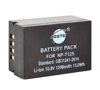 DSTE Batería Recargable de Iones de Litio NP-T125 de 10,8 V 1200 mAh Compatible con cámara Fujifilm GFX 50S GFX50S GFX 50R GFX50R GFX 100 y empuñadura Vertical Fujifilm VG-GFX1
