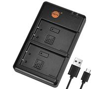 DSTE BCM-5 Dual Quick Cargador Compatible para PS-BLS1, BLS-1, PS-BLS5, BLS-5, BLS-50, Fuji NP-140, Olympus E-400 E-410 E-P1 E-P2 E-P3 E-PL1 E-M10