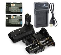 DSTE BG-E14 Apretón Batería + 2x LP-E6 Batería + USB Cargador para Canon EOS 70D 80D