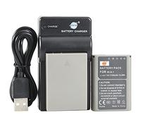 DSTE BLN-1 Li-Ion Batería (2 Paquetes) Traje y Cargador Micro USB para Olympus E-M1 E-M5 OM-D Pen E-P5 II