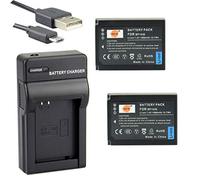 DSTE BP-1030 Li-Ion Batería (2 Paquetes) Traje y Cargador Micro USB Compatible para Samsung NX200 NX210 NX300 NX300M NX500 NX1000 NX1100 NX2000