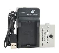 DSTE BP-110 - Batería de ion de litio y cargador micro USB compatible con cámaras Canon BP-110F, iVIS HF R21, VIXIA HF R20, R21, R200, LEGRIA HF R26, R27, R28, R205 y R206