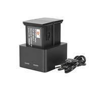 DSTE BP-SCL7 - Juego de 2 baterías recargables (7,4/1800 mAh) y cargador USB dual compatible con Leica M11, M11 Glossy, M11M, M11P
