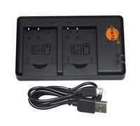 DSTE - Cargador de batería dual USB compatible con batería Sony NP-BN1 como BC-CSN - Alimentación a través de cable de carga micro USB a USB-A 2.0