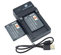 DSTE D-LI88 Juego de 2 baterías y Cargador Compatible con DMX-CG10, DMX-CG100, DMX-CG11, DMX-CG110, DMX-CG11D, DMX-CG11G, DMX-CG11W, DMX-CS1, DMX-GH1