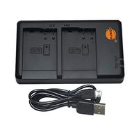 DSTE DE-A80 - Cargador de batería Dual USB Compatible con Panasonic DMW-BLC12, DMW-BLC12e, BP-DC12, BP-DC12U, BP-DC12E como DE-A80AA/SX (alimentación a través de Micro USB a Cable de Carga USB-A 2.0)