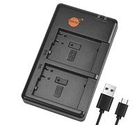 DSTE DE-A80,DE-A80AA/SX - Batería USB Dual Quick Charger Compatible con DMW-BLC12,DMW-BLC12e,BP-DC12,BP-DC12U,Panasonic Lumix DMC-G7,DMC-GH2,DMC-FZ330,DMC-FZ200,DMC-FZ1000,V-LUX4 Leica Q Sigma BP-51