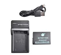 DSTE DMW-BLD10E - Batería de iones de litio y cargador micro USB compatible con Panasonic DMW-BLD10, DMW-BLD10PP, DE-A93B y Panasonic Lumix DMC-G3, DMC-GF2, DMC-GX1