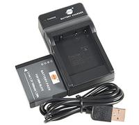DSTE DMW-BLH7 Li-Ion Batería Traje y Cargador Micro USB Compatible con Panasonic Lumix DMC-GM1 DMC-GM1D DMC-GM1K DMC-GM1KD DMC-GM1KEB